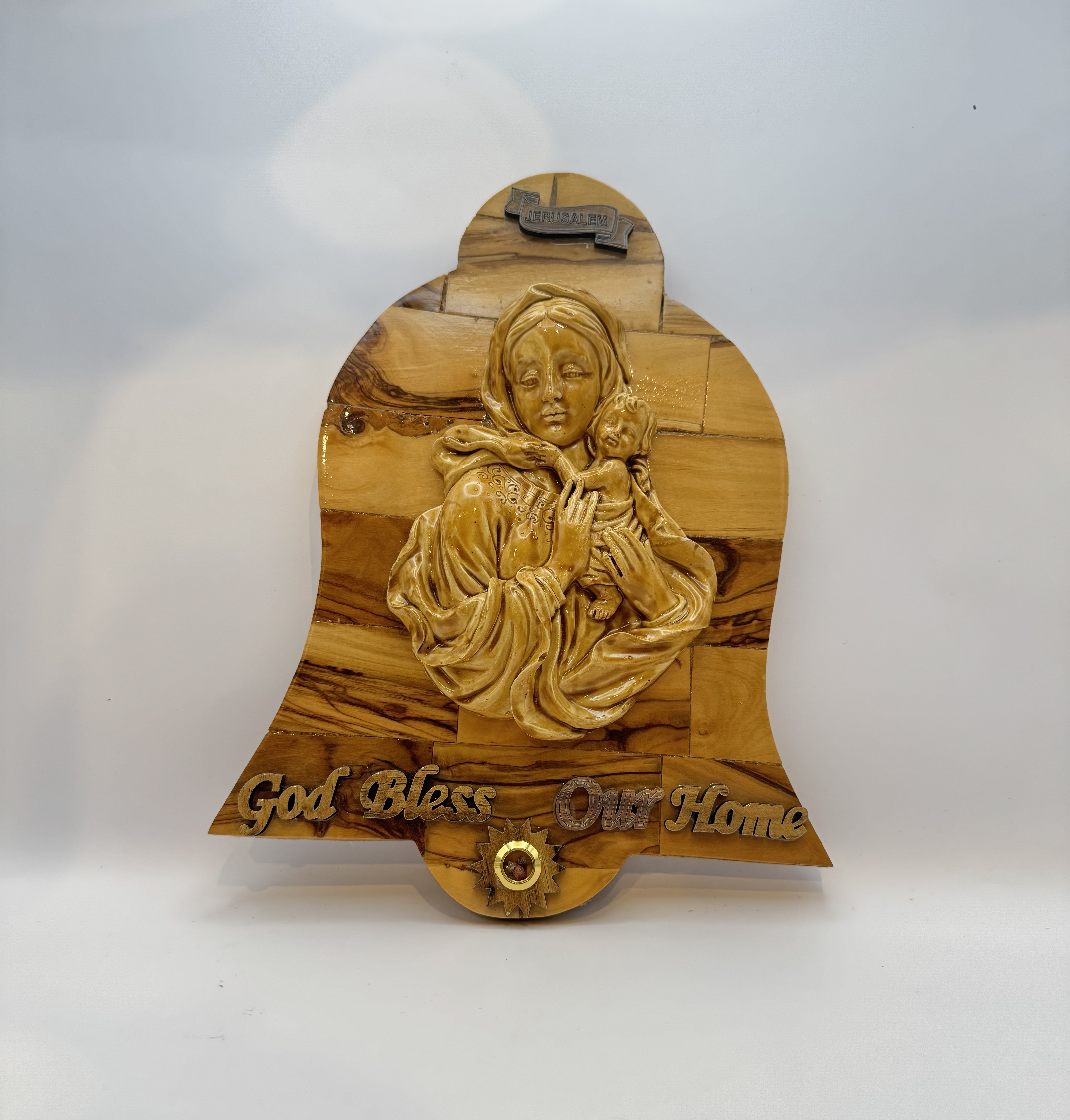 God Bless our Home Featuring Mary and Jesus 12*9"